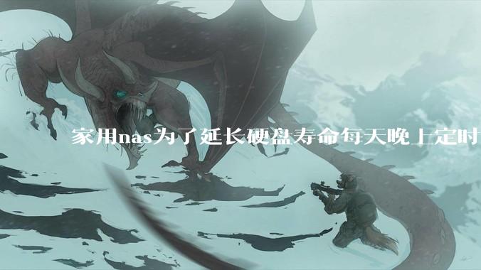 家用nas为了延长硬盘寿命每天晚上定时关机可以么？