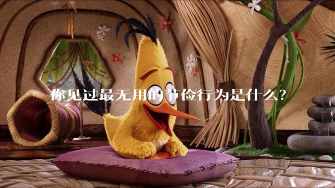 你见过最无用的节俭行为是什么？